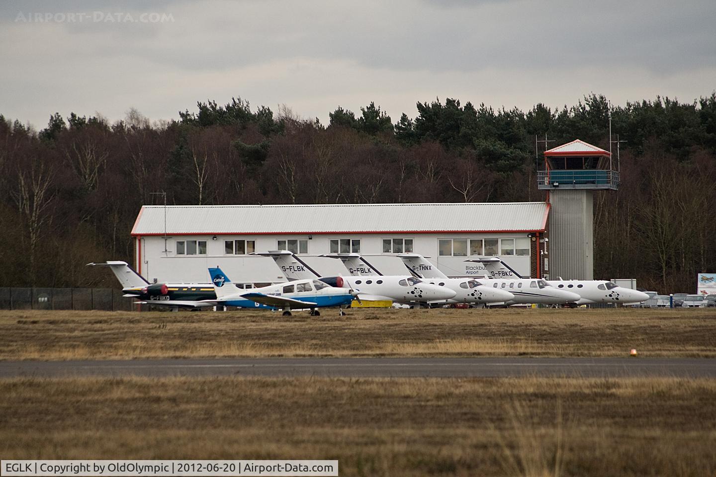 Blackbushe Airport, Camberley, England United Kingdom (EGLK) - Business aviation park