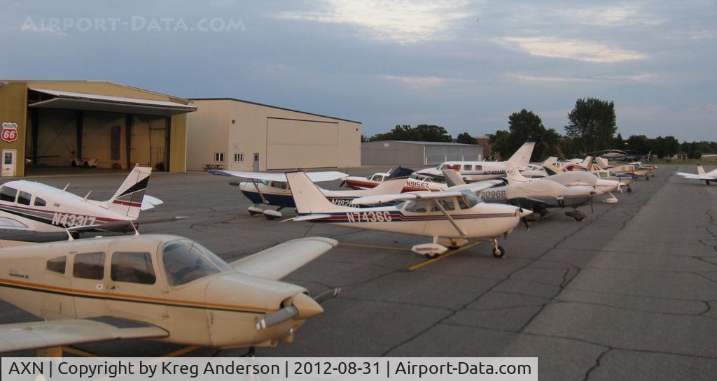 Chandler Field Airport (AXN) - Full line on a Friday night.