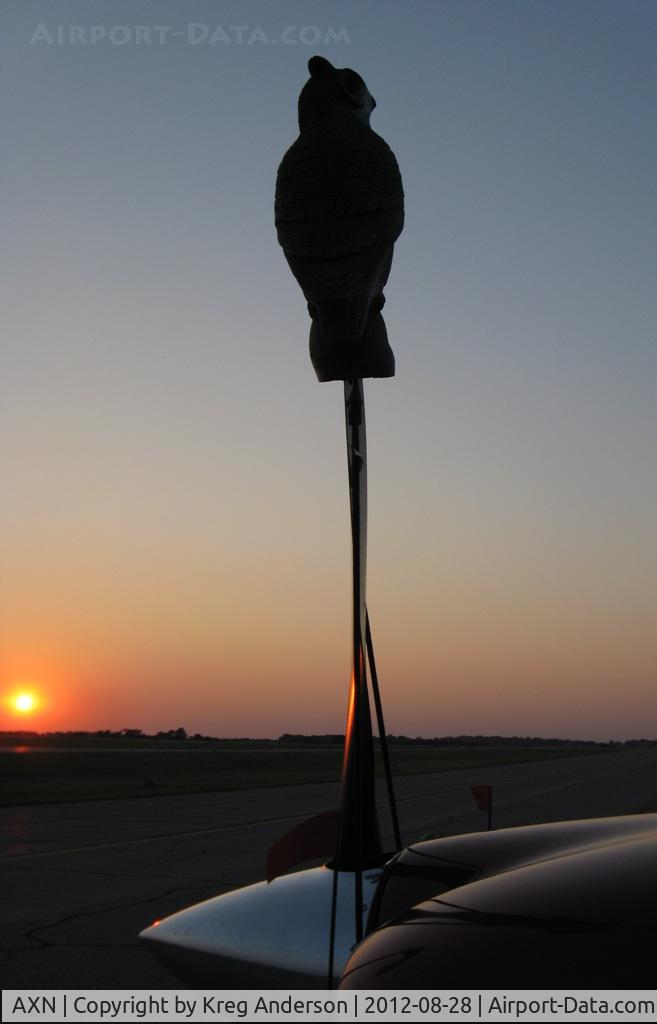 Chandler Field Airport (AXN) - Clever way to keep birds away from your plane...