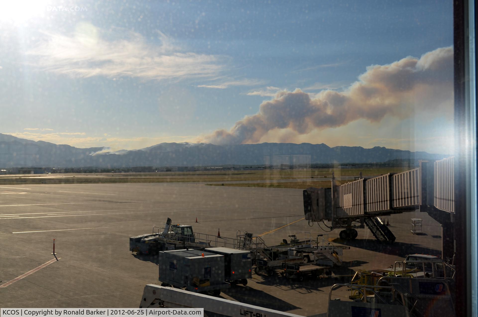 City Of Colorado Springs Municipal Airport (COS) - Waldo canyon fire as seen from COS