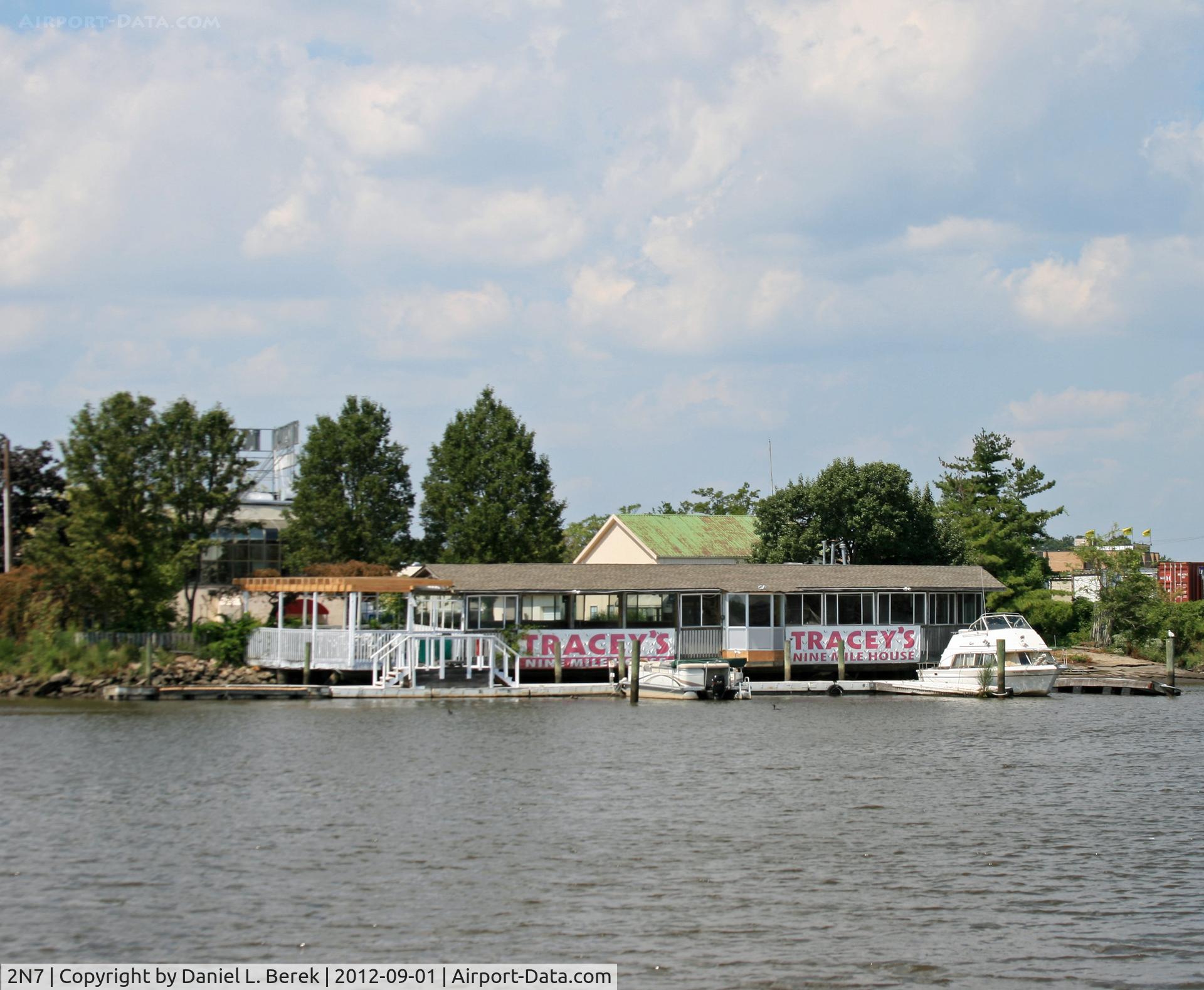 Little Ferry Seaplane Base (2N7) - This is an overview of the little seaplane base along the Hackensack River, as seen from the other side, along the shores of Ridgefield Park.