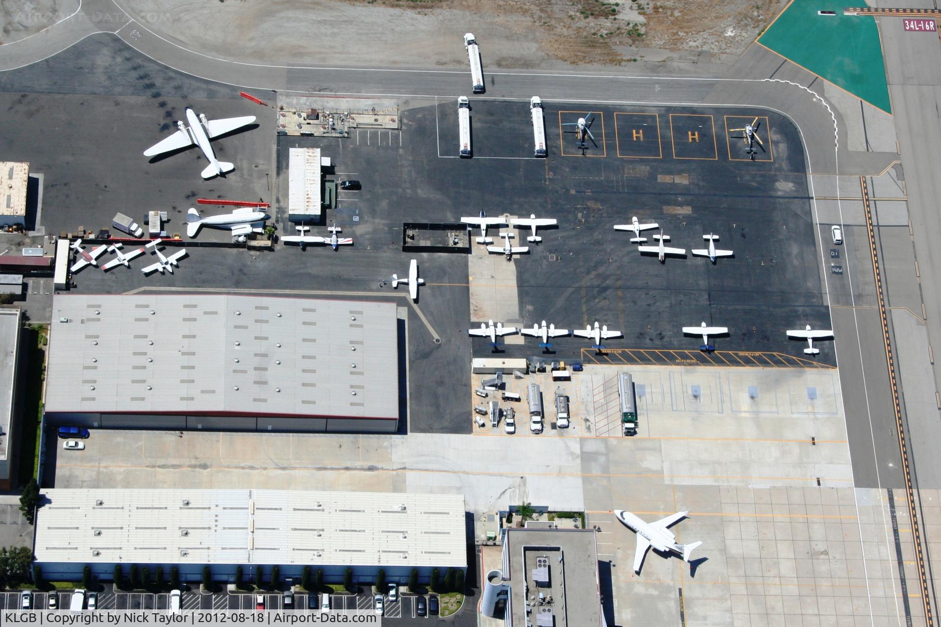 Long Beach /daugherty Field/ Airport (LGB) - Looking down on the Catalina Flying Boats, and Signature Aeroplex