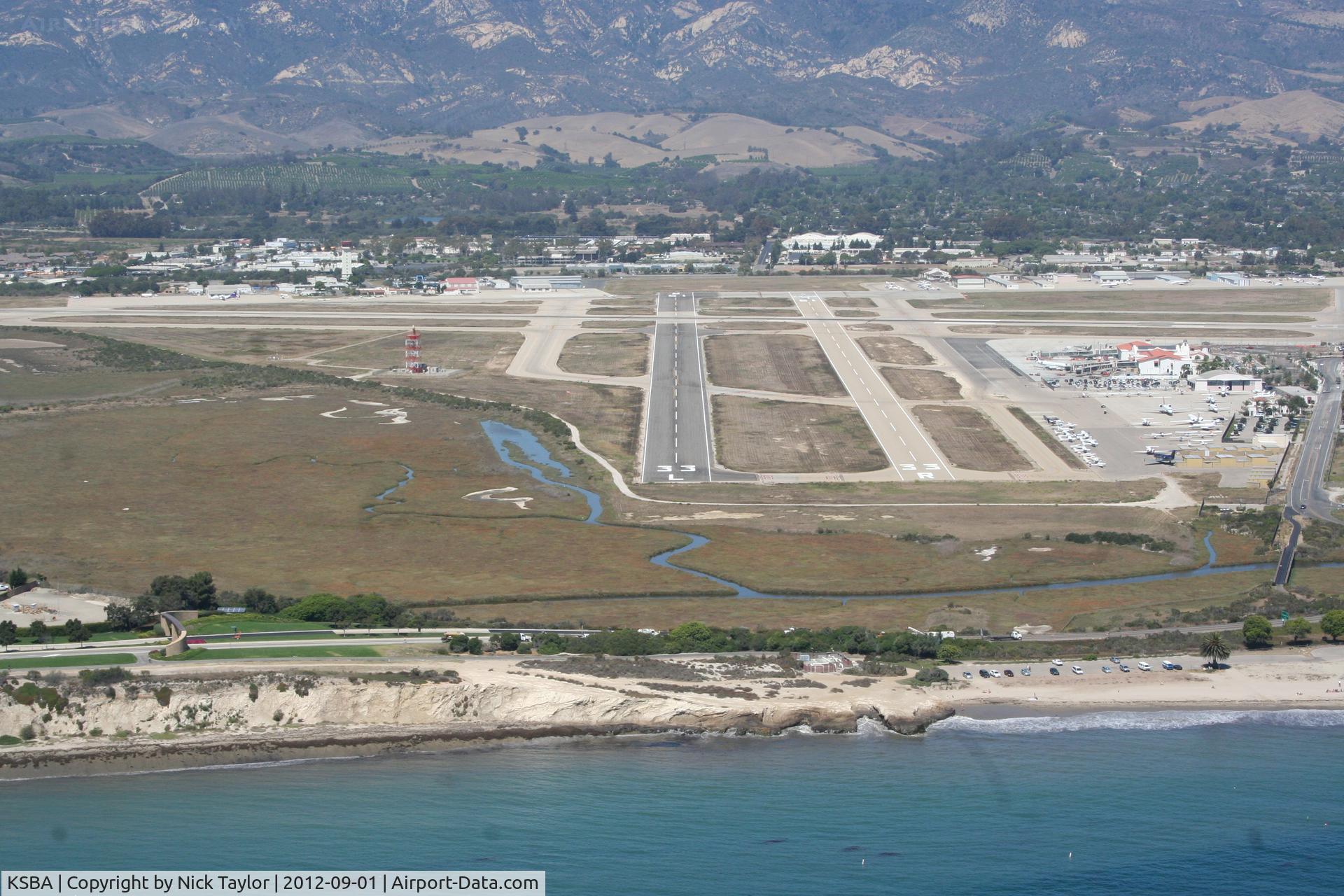 Santa Barbara Municipal Airport (SBA) - Looking to the north