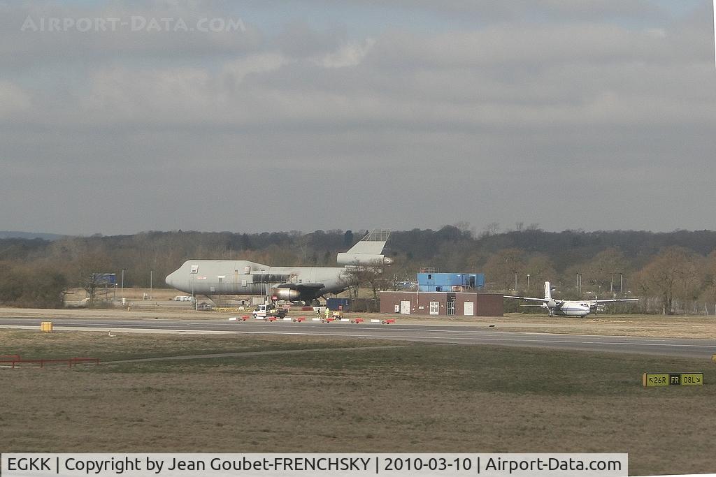 London Gatwick Airport, London, England United Kingdom (EGKK) - 747 training fire