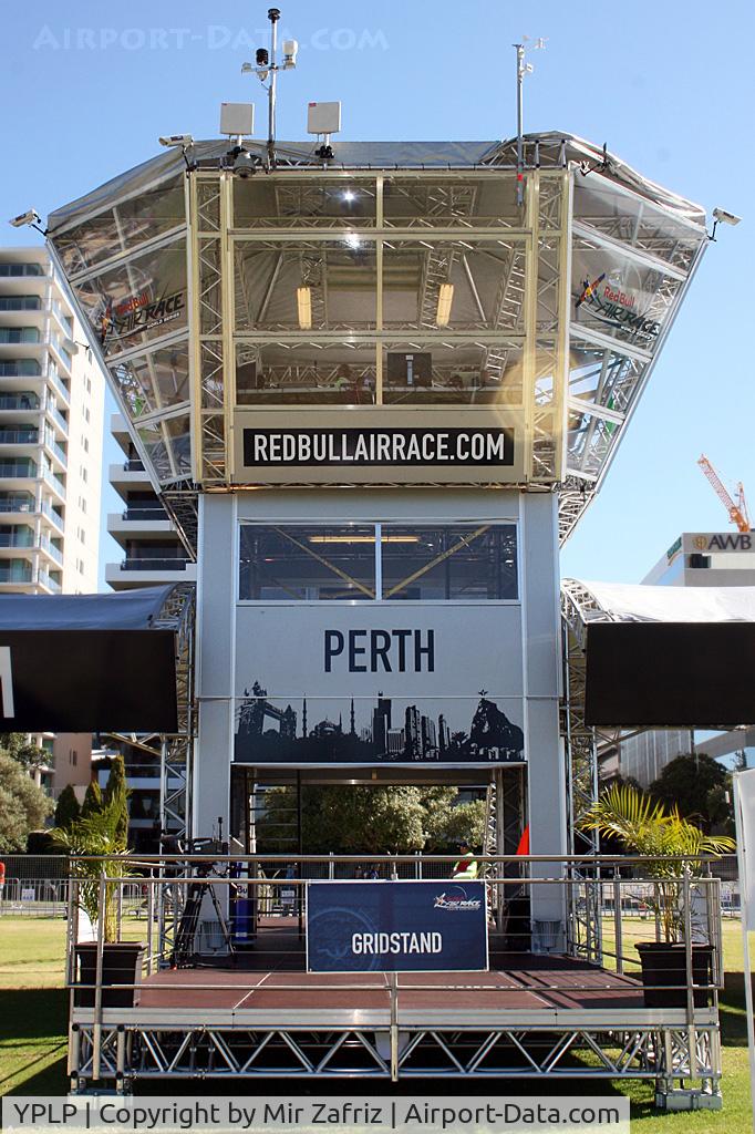 YPLP Airport - Control Tower during Red Bull Air Race. Langley Park Airfield, Perth City Western Australia