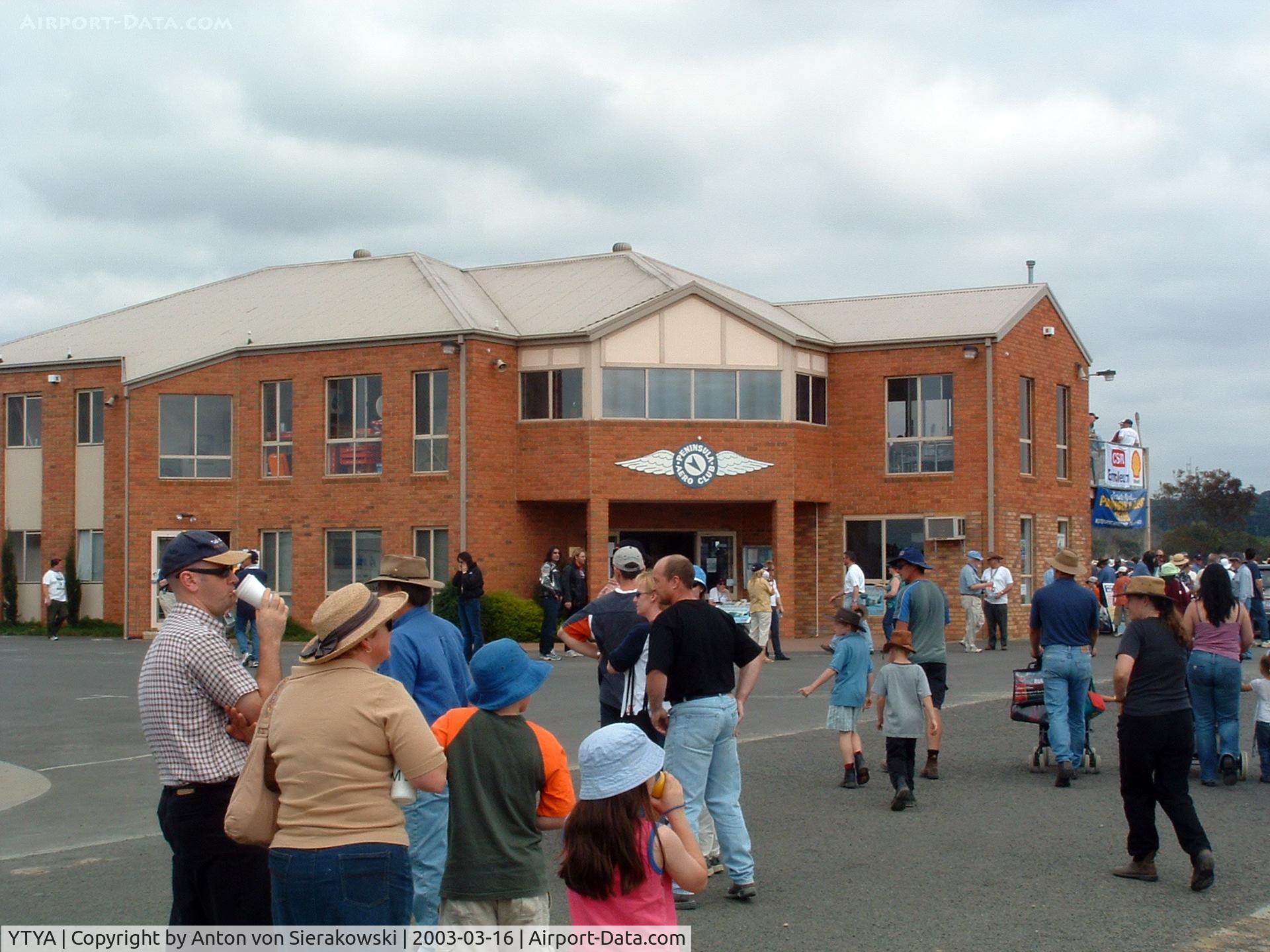 Tyabb Airport, Tyabb, Victoria Australia (YTYA) - Pacific Aero Club building at Tyabb Air Show 2003 (16Mar03)