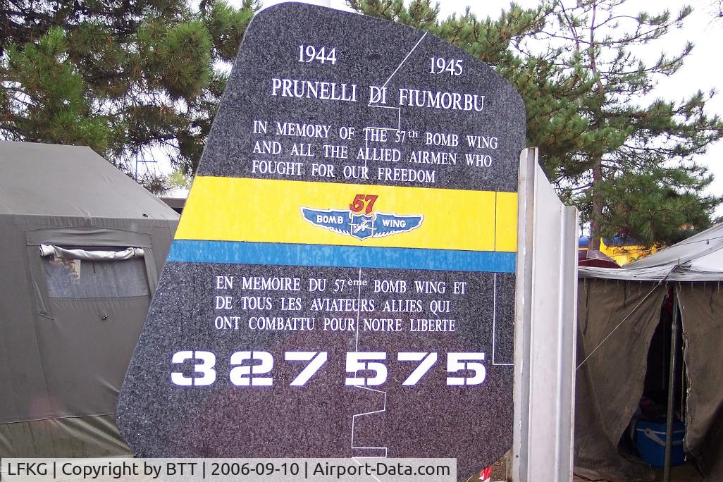 Ghisonaccia Alzitone Airport, Ghisonaccia France (LFKG) - in memory of allied airmen who fought on the west coast of Corsica during WW2
