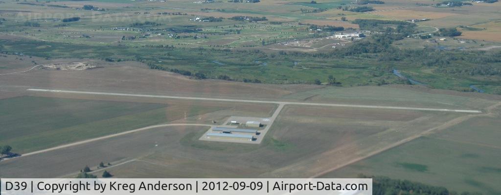 Sauk Centre Municipal Airport (D39) - View of Sauk Centre Municipal Airport in Sauk Centre, MN after departure to the southeast.