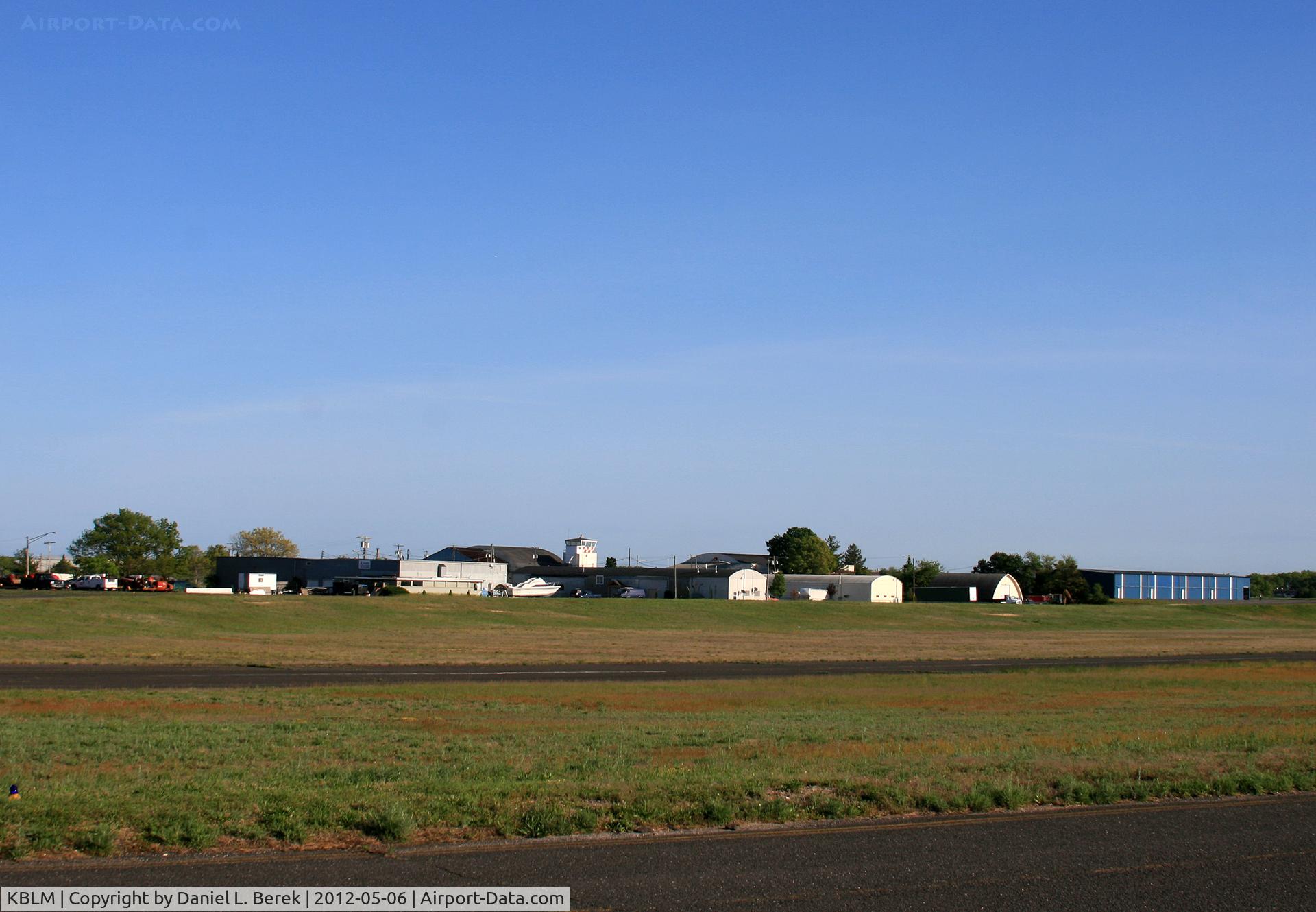 Monmouth Executive Airport (BLM) - An overview of the general aviation area of Monmouth Executive Airport (formerly Allaire), with the control tower.