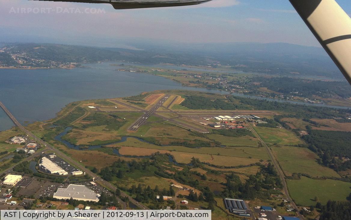 Astoria Regional Airport (AST) - Astoria Airport as seen from a C150.