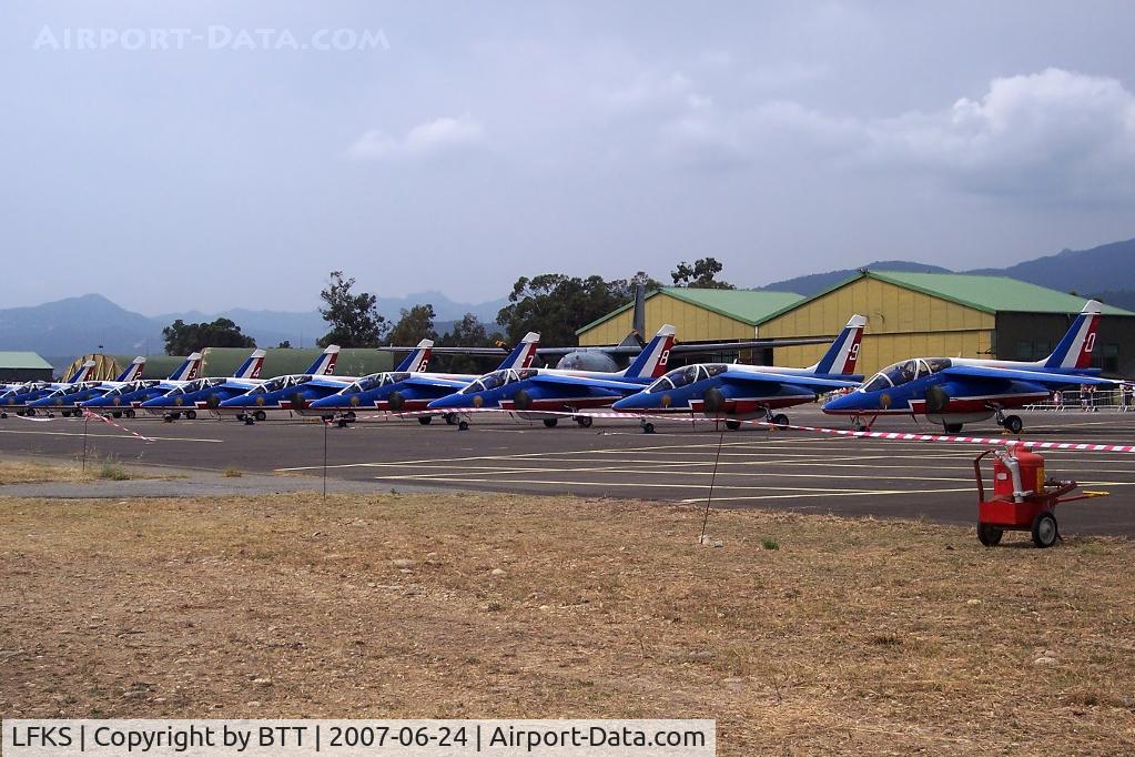 Solenzara Airport, Solenzara France (LFKS) - French aerobatic patrol at Airshow 2007