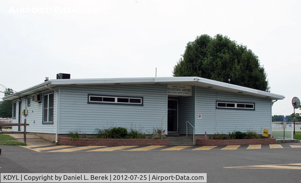 Doylestown Airport (DYL) - This is the main terminal building and FBO of Doylestown Airport, PA.