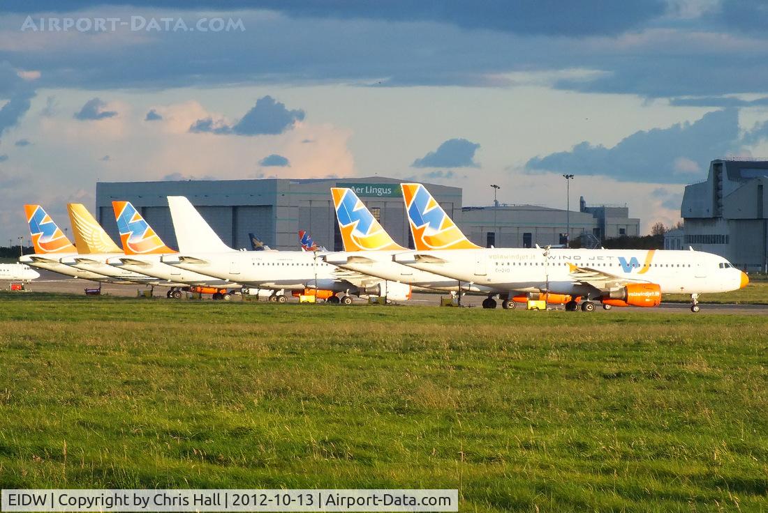 Dublin International Airport, Dublin Ireland (EIDW) - EI-CUM, EI-DVD, EI-ECY, EI-ELG, EI-ERV and EI-EUS in storage at Dublin