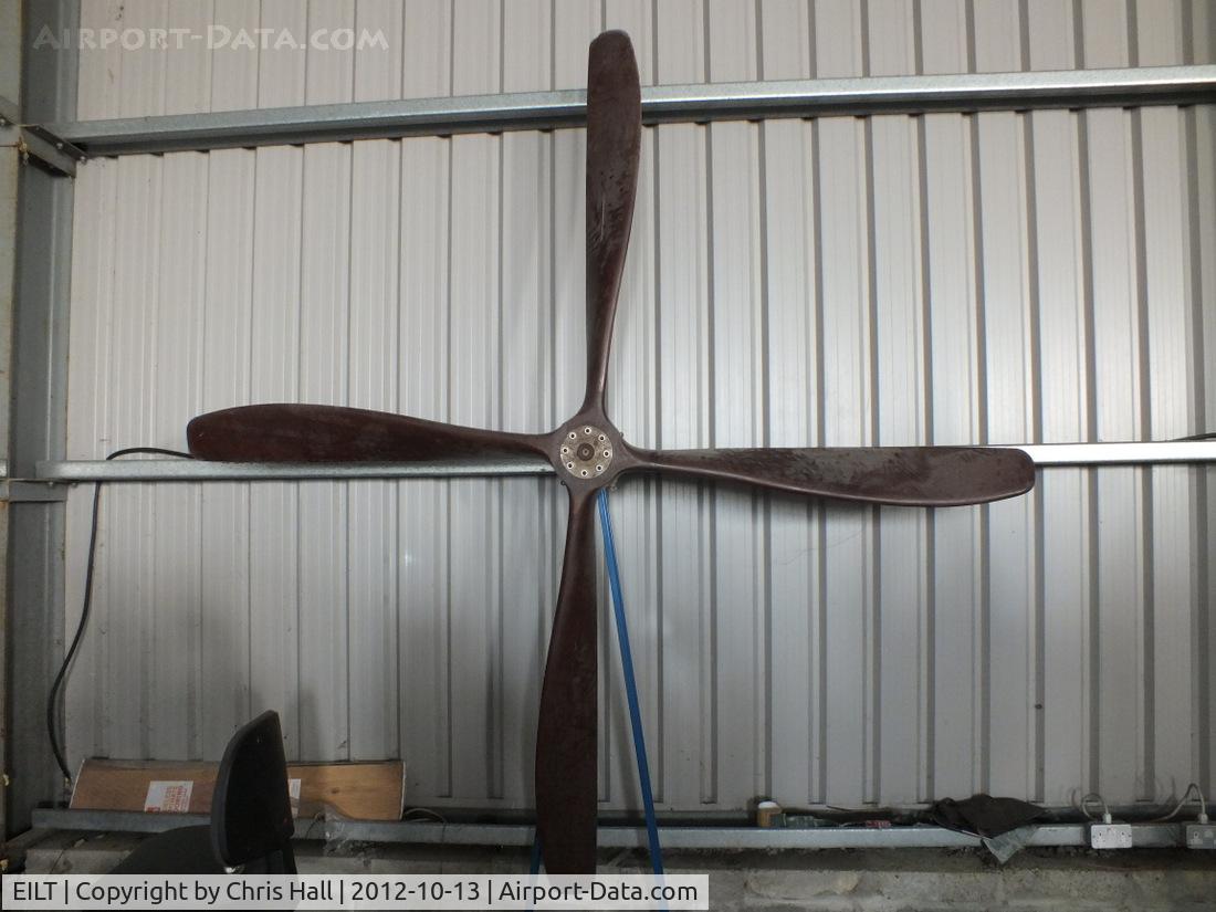 EILT Airport - Large prop in one of the hangars at Limetree Airfield, Portarlington, Ireland
