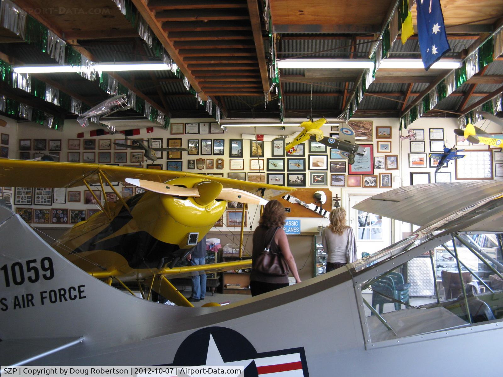 Santa Paula Airport (SZP) - Aviation Museum of Santa Paula. The Quinn Museum Hangar. Home of N1017U 1939 Bucker Jungmann C.A.S.A. 1.131 .