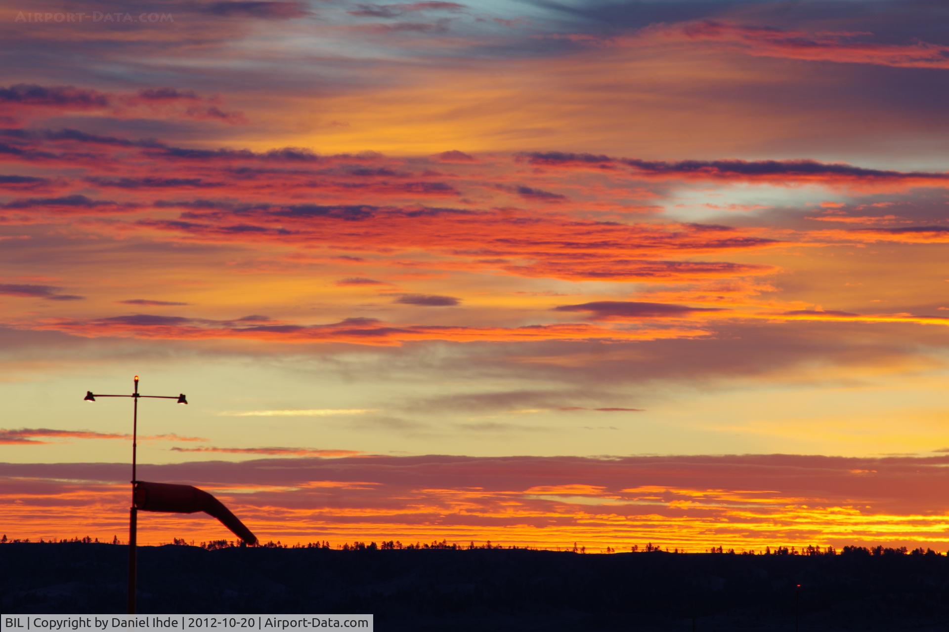 Billings Logan International Airport (BIL) - 10-20-2012  Today's sunrise at KBIL  No post processing done.