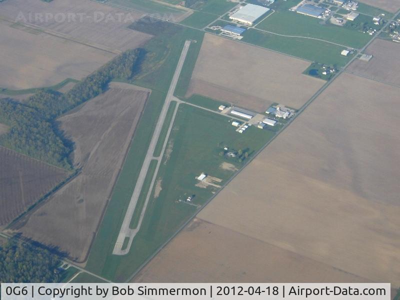 Williams County Airport (0G6) - Looking SW from 4500'