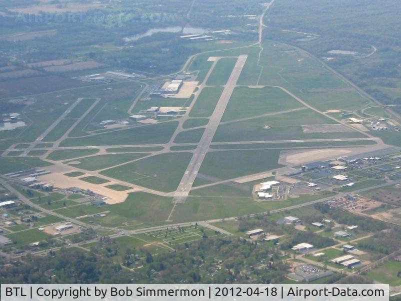 W K Kellogg Airport (BTL) - Looking SW down RWY 23R.