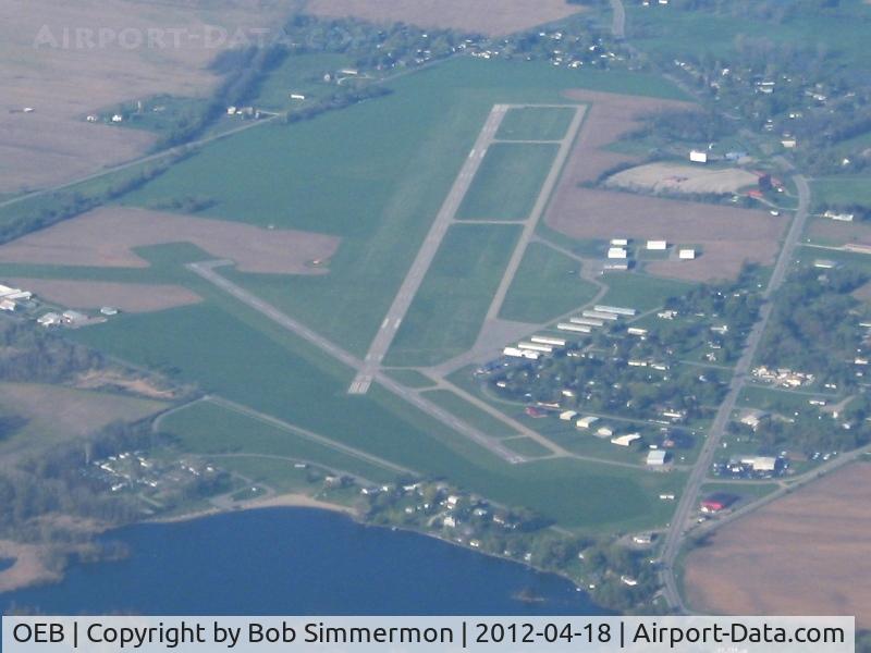Branch County Memorial Airport (OEB) - Looking SW from 4500'