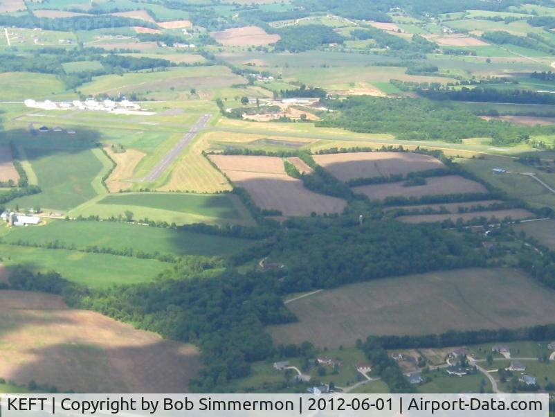 Monroe Municipal Airport (EFT) - Looking NE from 4500'