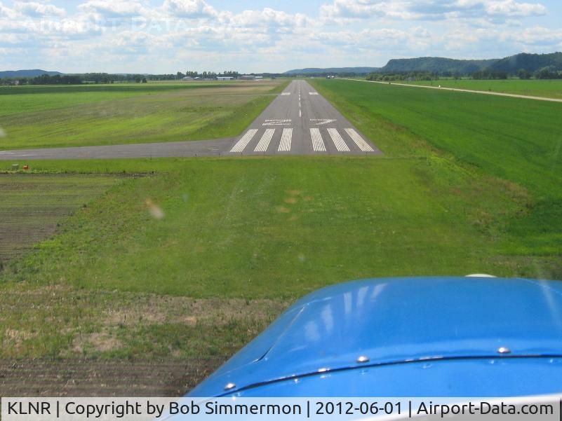 Tri-county Regional Airport (LNR) - Short final for RWY 27.