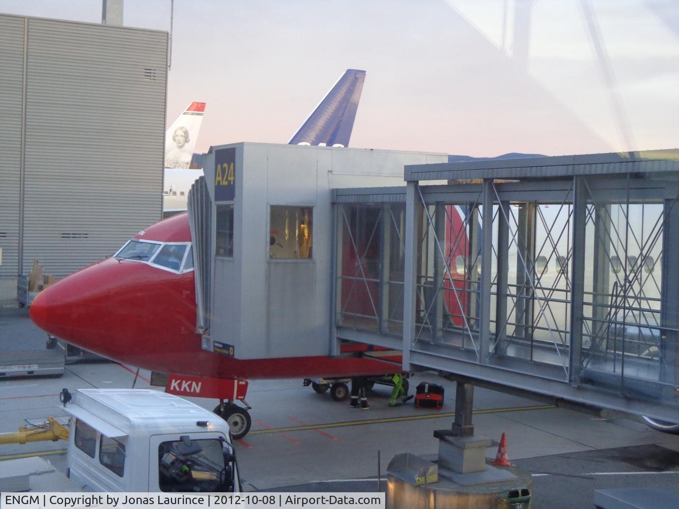 Oslo Airport, Gardermoen, Gardermoen (near Oslo), Akershus Norway (ENGM) - Aircraft Norwegian at the Oslo Gardermoen Airport 