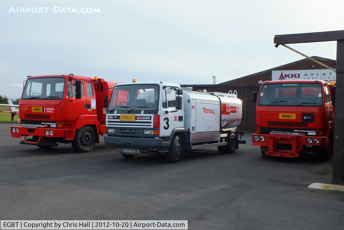 Turweston Aerodrome Airport, Turweston, England United Kingdom (EGBT) - Turweston's fuel trucks 