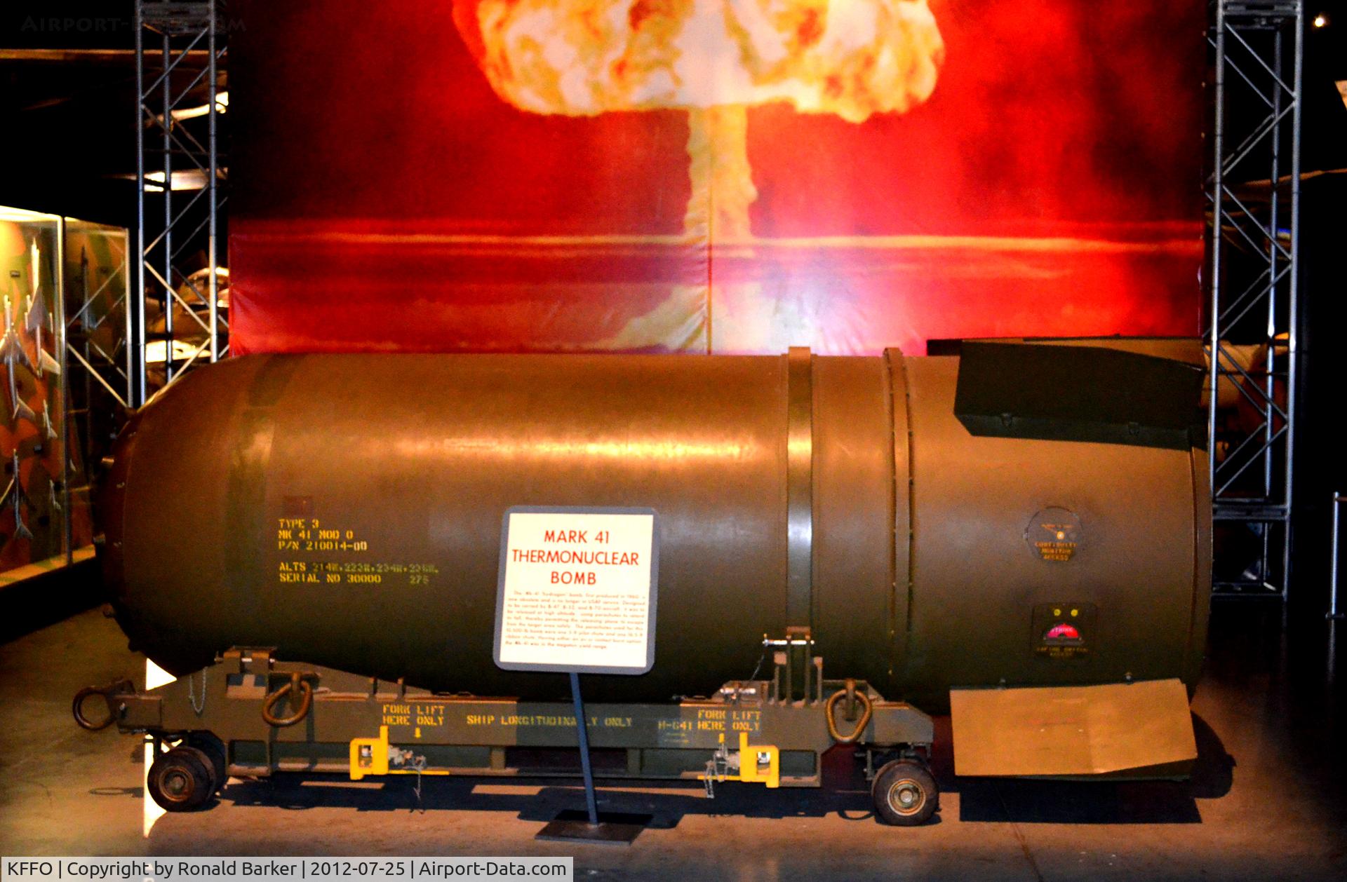 Wright-patterson Afb Airport (FFO) - Mk-41 bomb at AF Museum