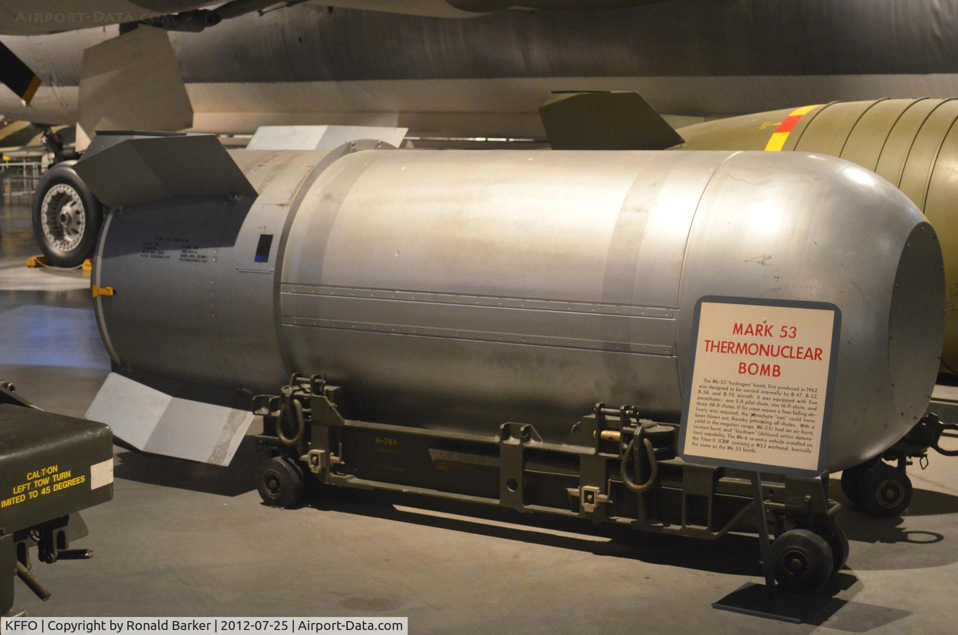 Wright-patterson Afb Airport (FFO) - Mk 53 bomb at AF Museum