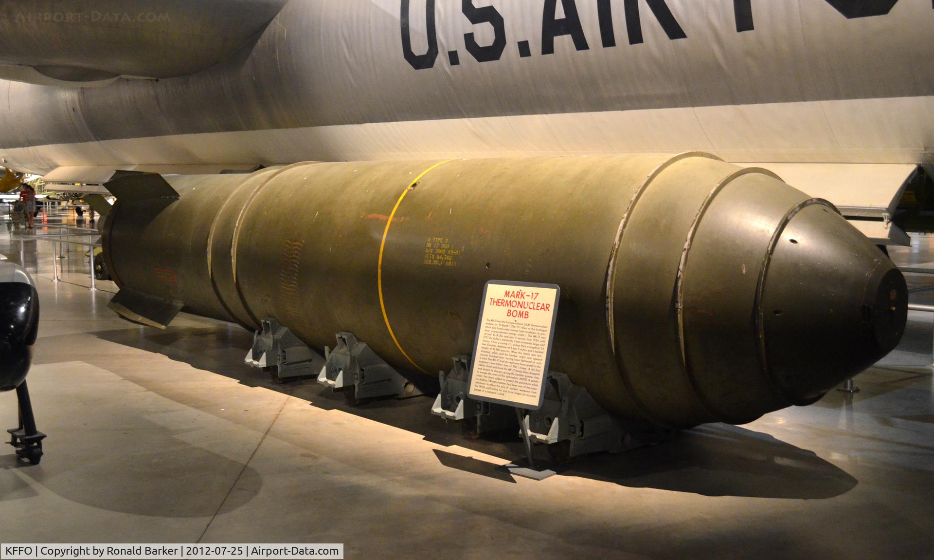 Wright-patterson Afb Airport (FFO) - Mk 17 bomb at AF Museum