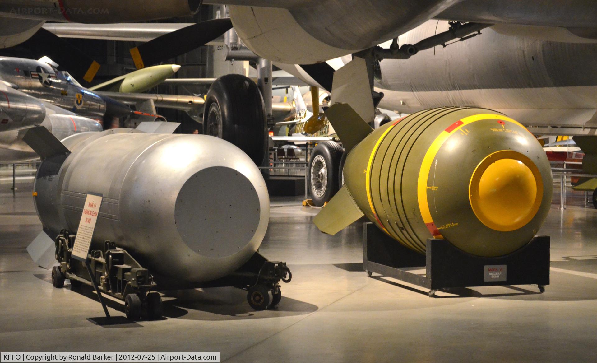 Wright-patterson Afb Airport (FFO) - Mk 53 and Mk VI bombs at AF Museum