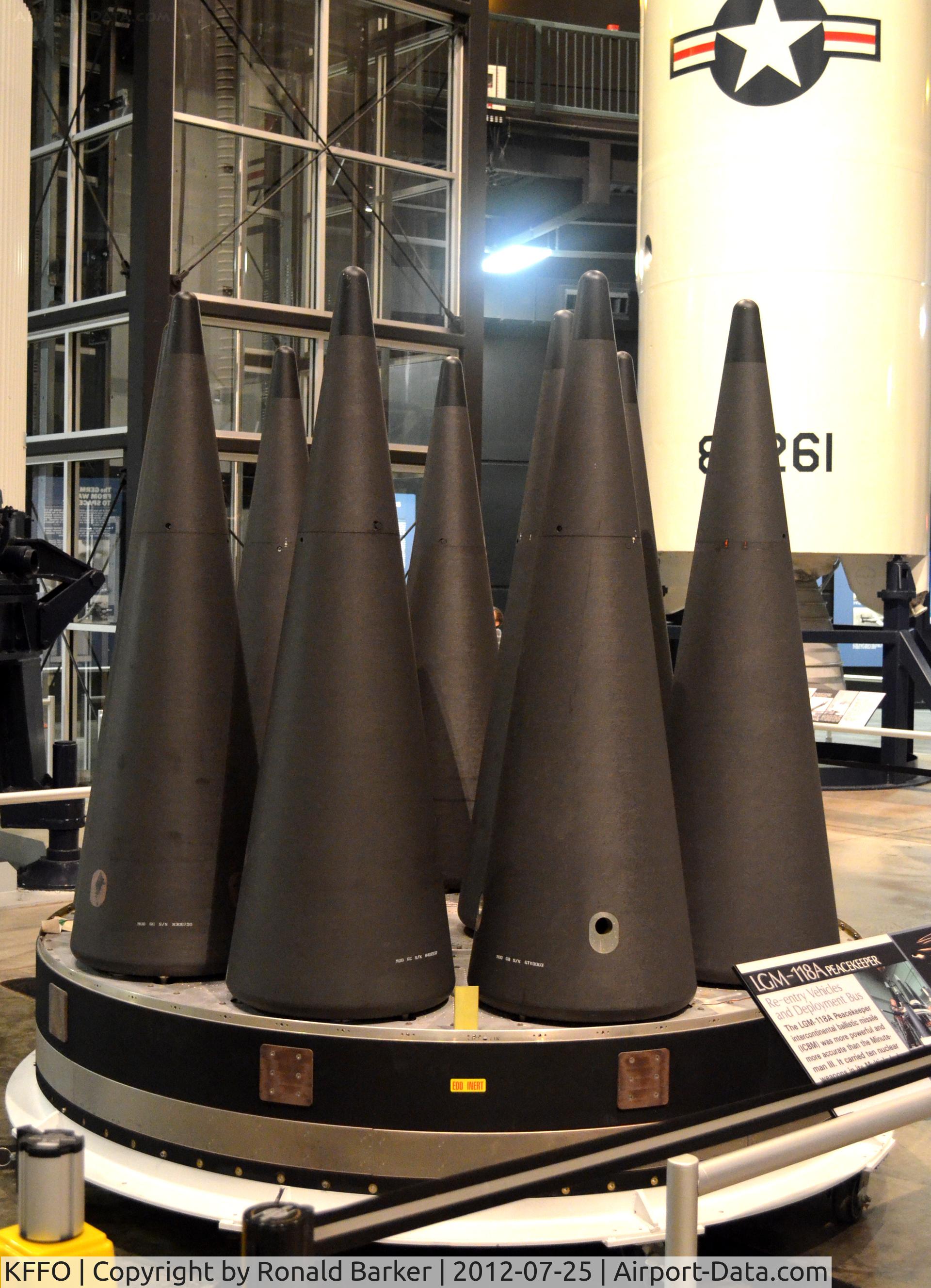 Wright-patterson Afb Airport (FFO) - Reentry vehicles for LGM-118 at AF Museum