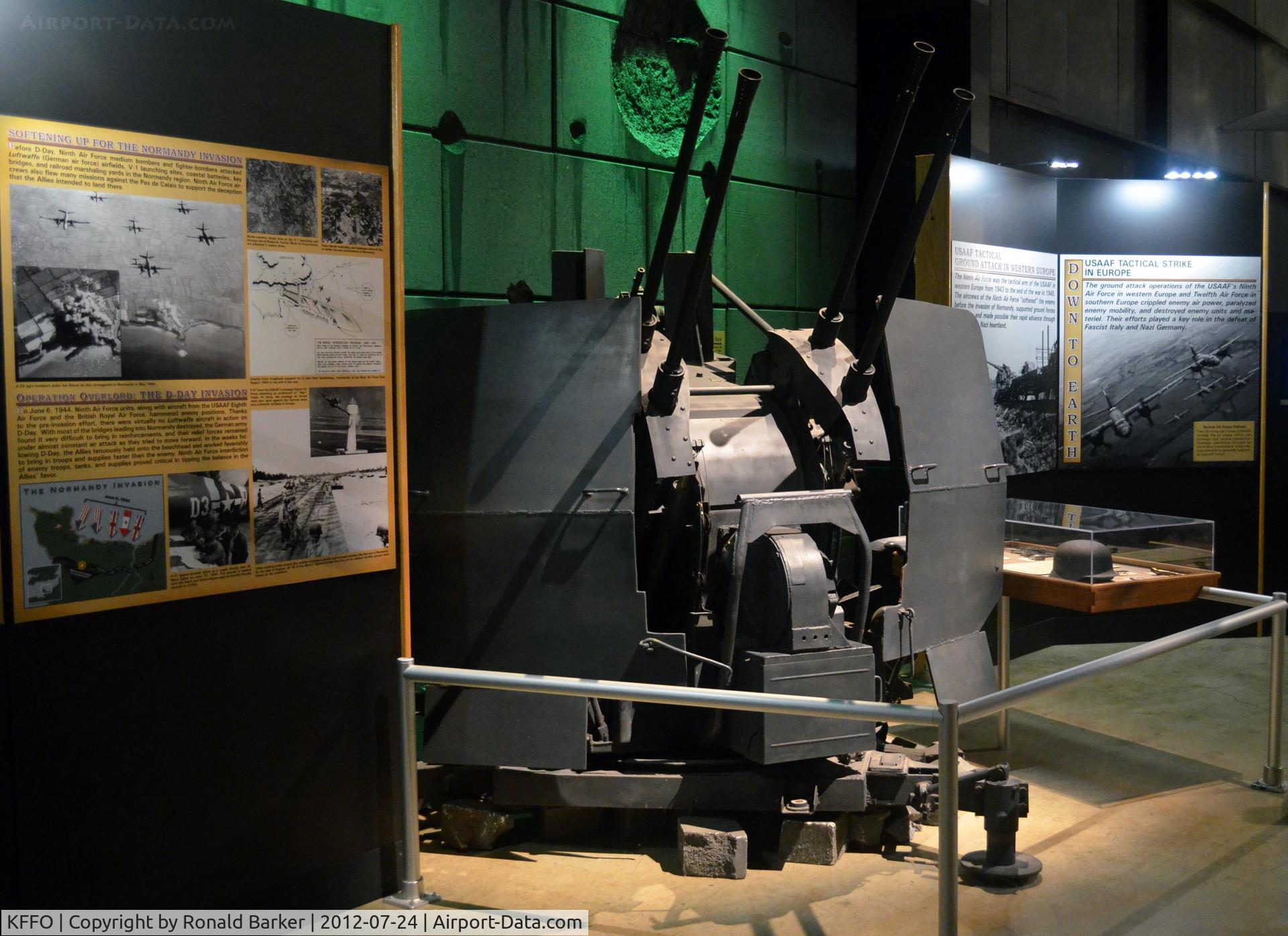 Wright-patterson Afb Airport (FFO) - Flakulerling 38 - 20mm cannon at AF Museum