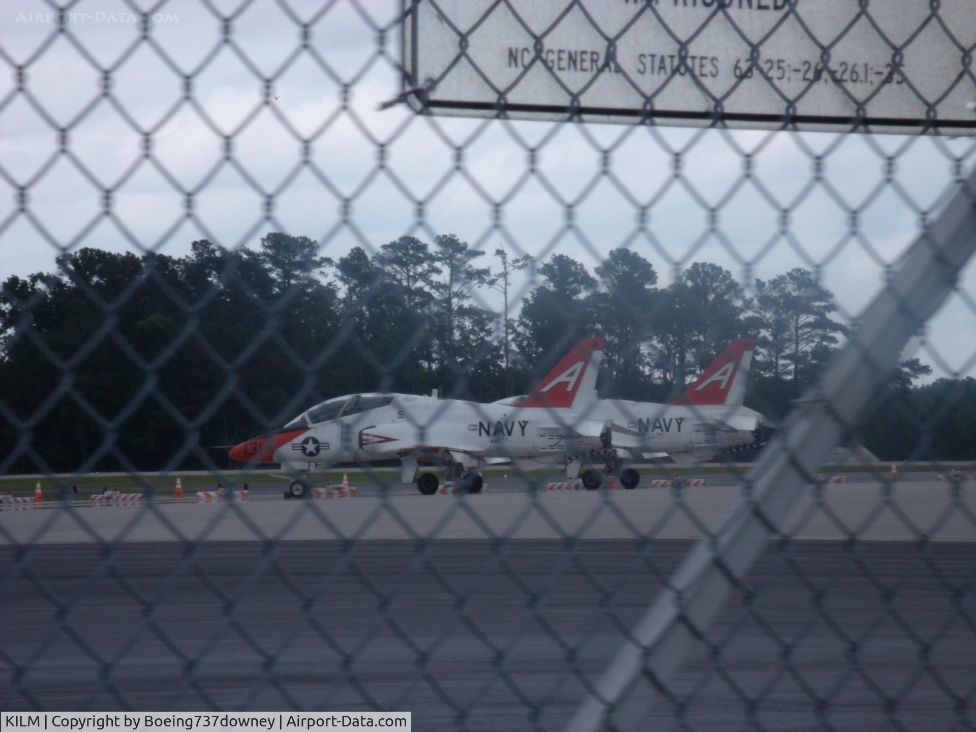 Wilmington International Airport (ILM) - A pair of Visiting Navy T-45 Goshawks 