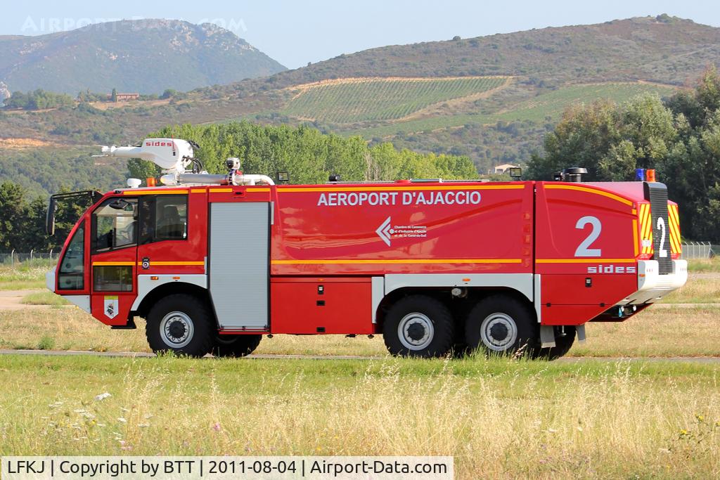 Ajaccio Campo dell'Oro Airport, Ajaccio France (LFKJ) - Firefighters truck