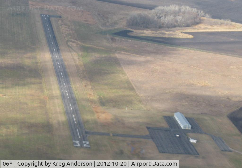 Herman Municipal Airport (06Y) - Herman Municipal Airport in Herman, MN from 2500' head from east to west.