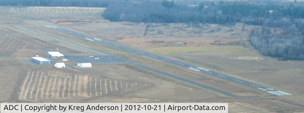 Wadena Municipal Airport (ADC) - Wadena Municipal Airport in Wadena, MN approaching from the south.