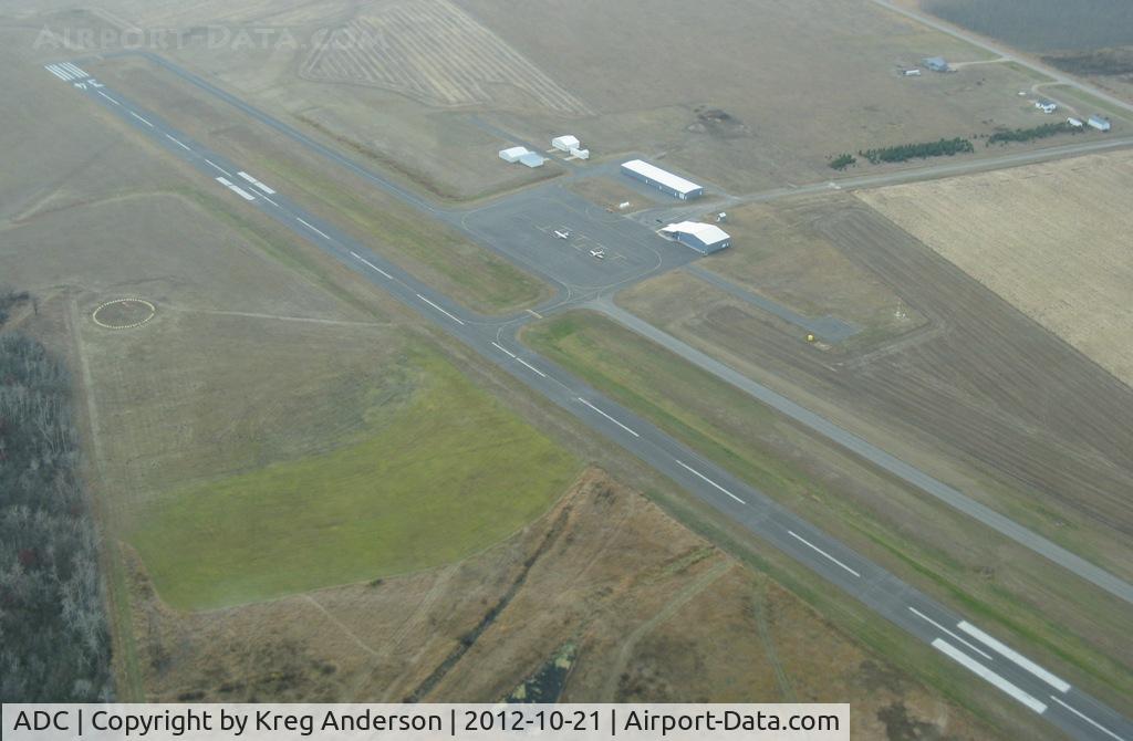 Wadena Municipal Airport (ADC) - Right over the Wadena Municipal Airport in Wadena, MN.