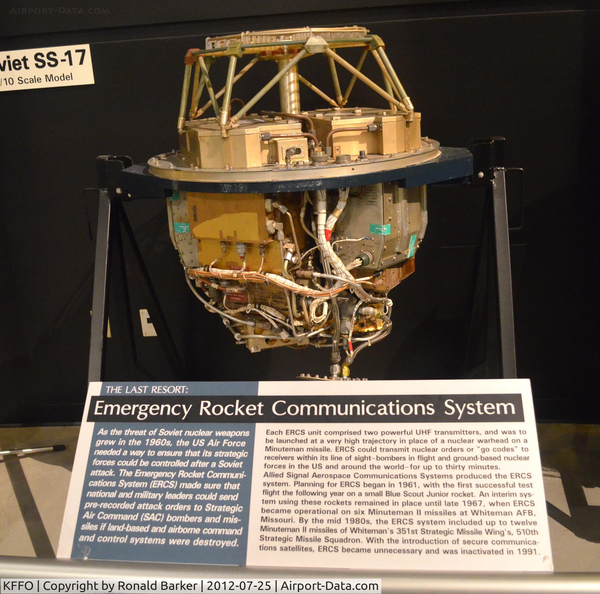 Wright-patterson Afb Airport (FFO) - AF Museum  ERCS  Emergency Rocket Communications System
