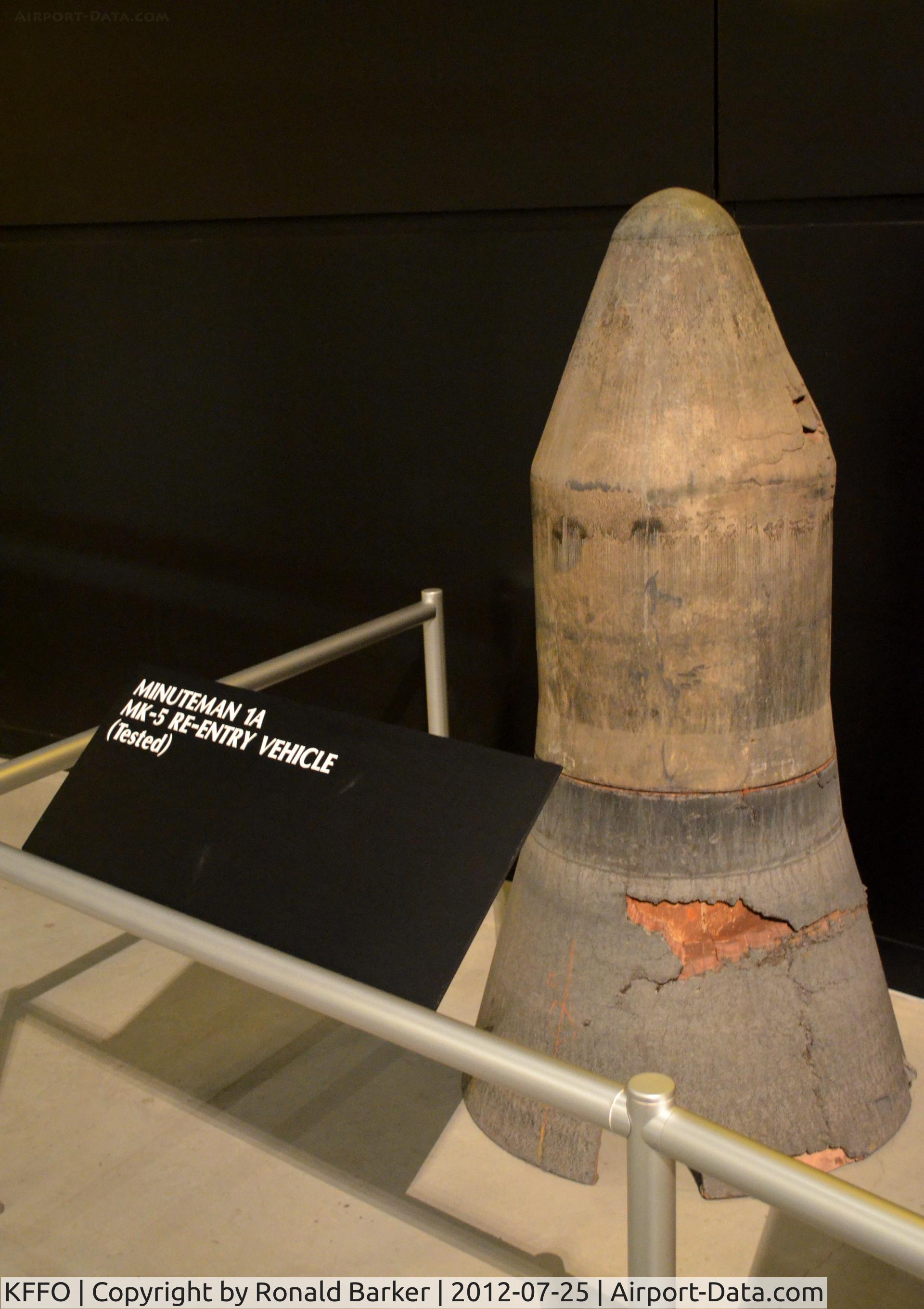 Wright-patterson Afb Airport (FFO) - AF Museum  Minuteman 1A Reentry vehicle - tested