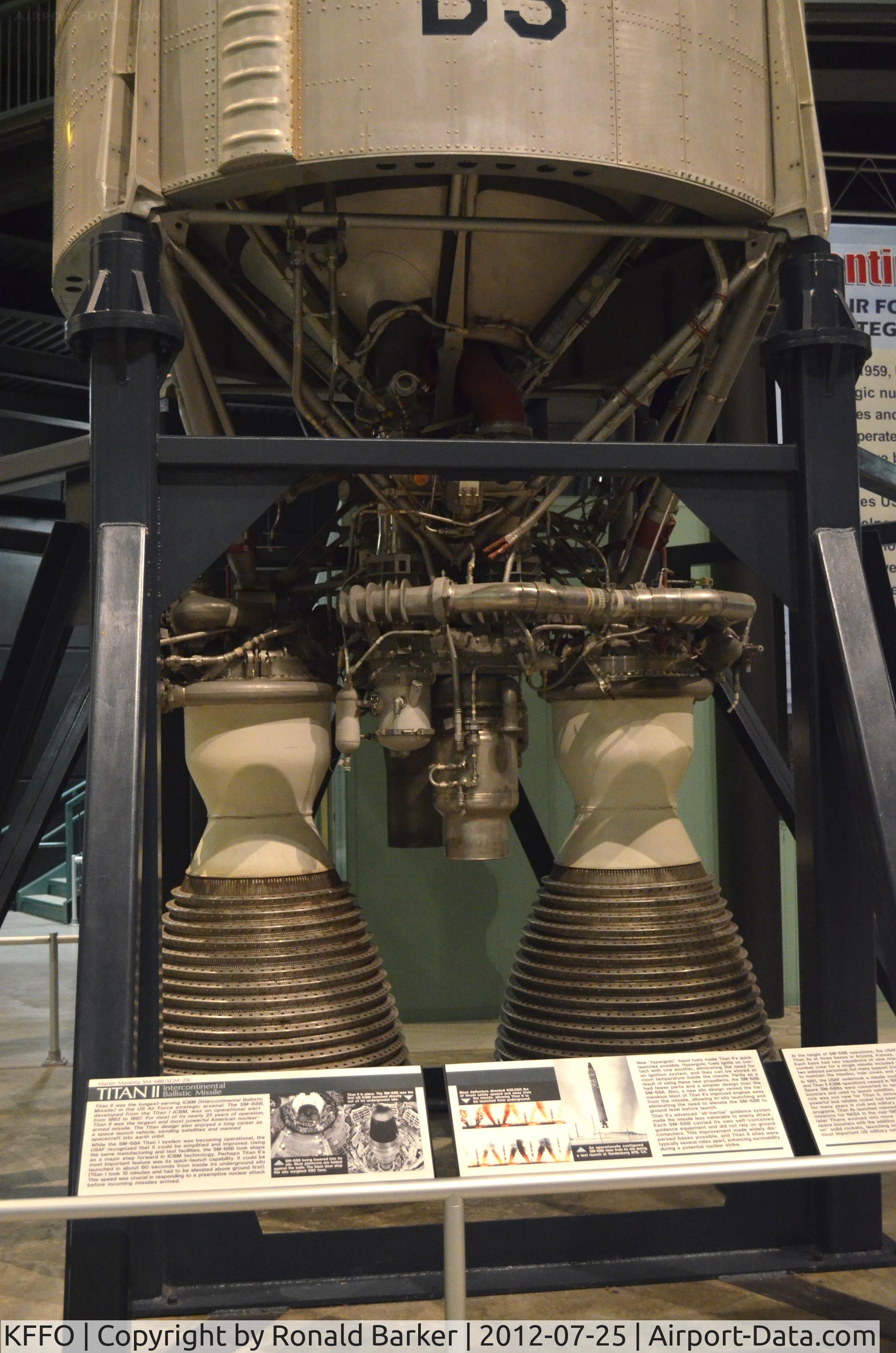 Wright-patterson Afb Airport (FFO) - AF Museum  Titan II engine