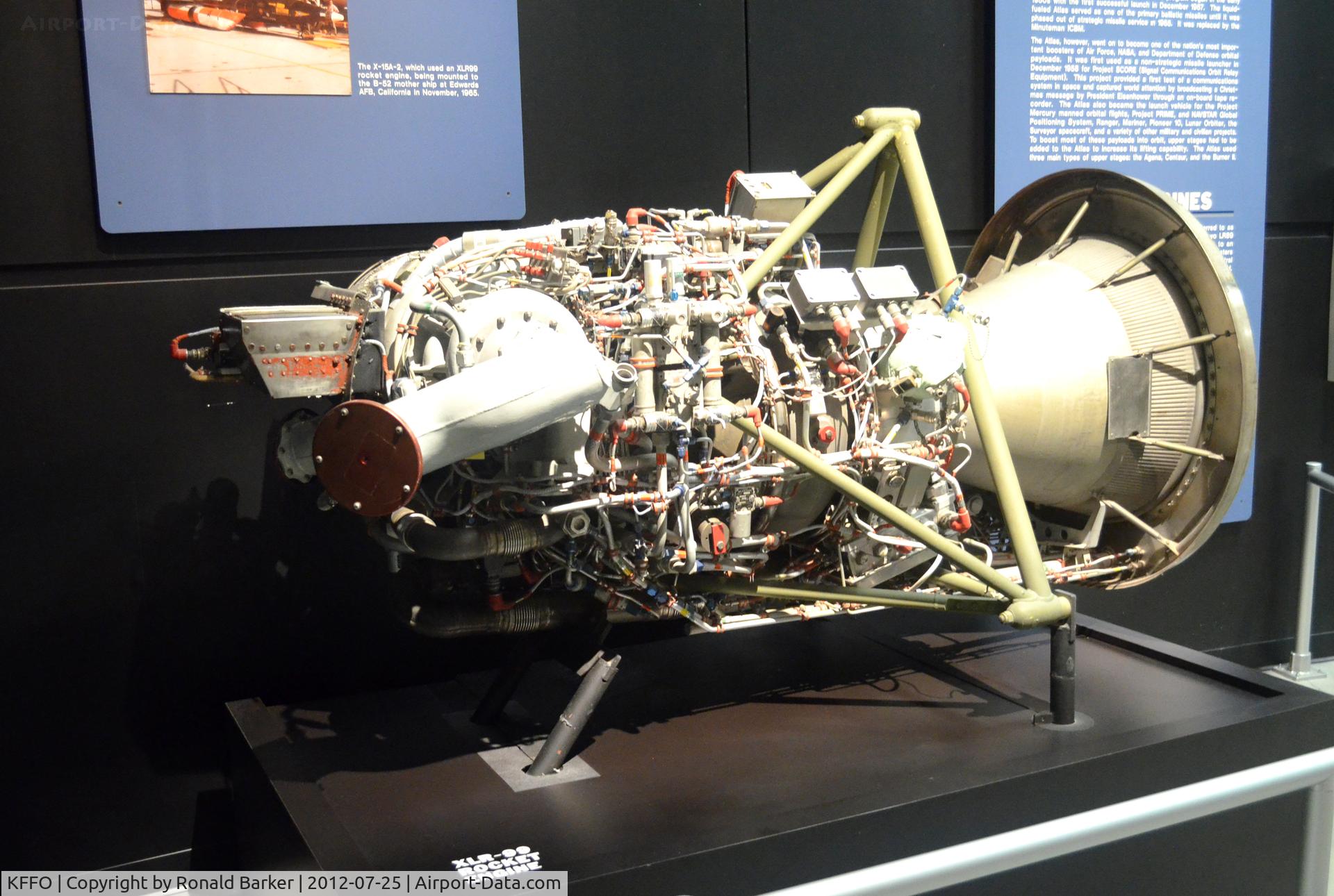 Wright-patterson Afb Airport (FFO) - AF Museum  XLR-99 Rocket engine