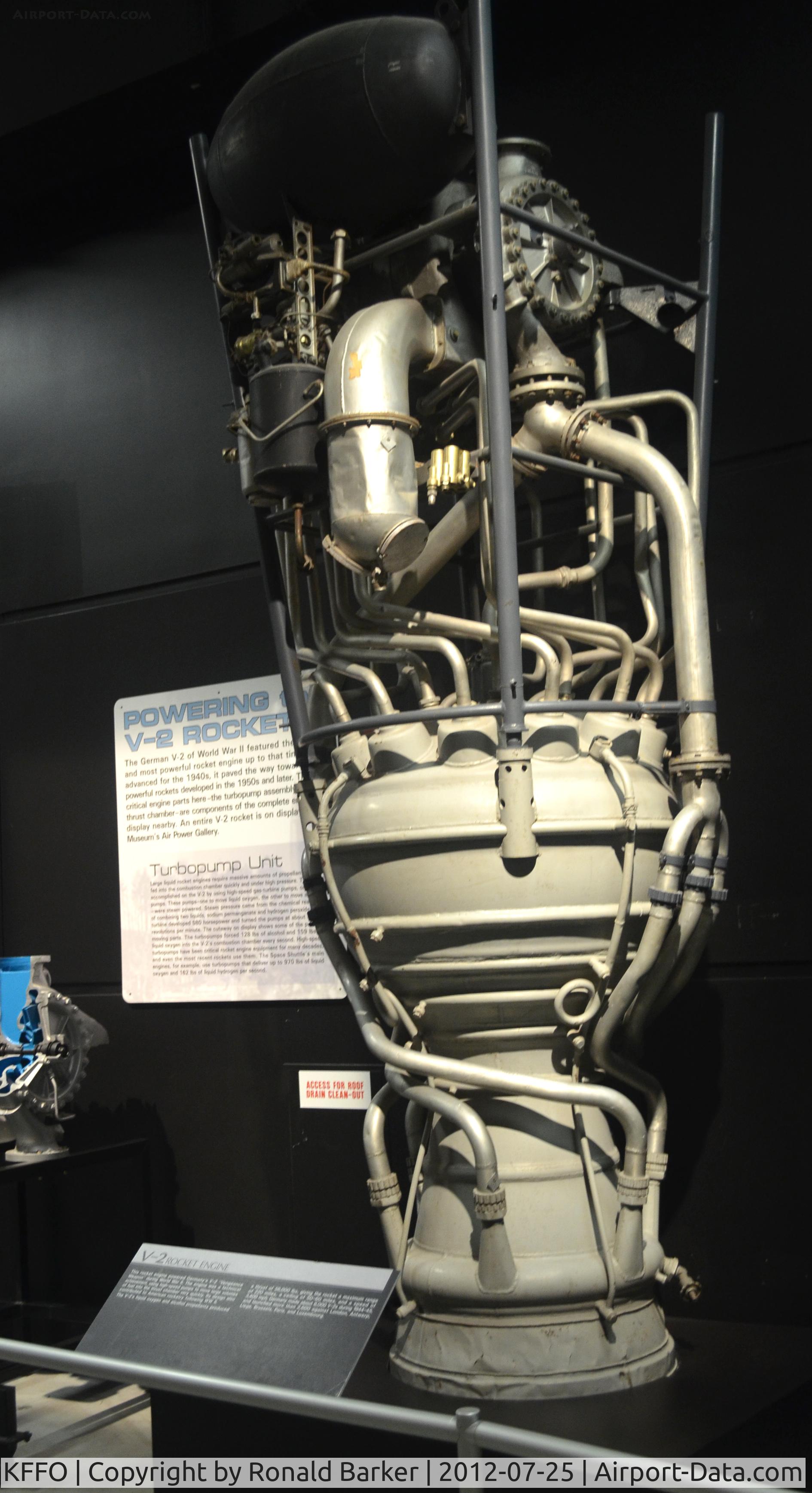 Wright-patterson Afb Airport (FFO) - AF Museum  V-2 rocket engine
