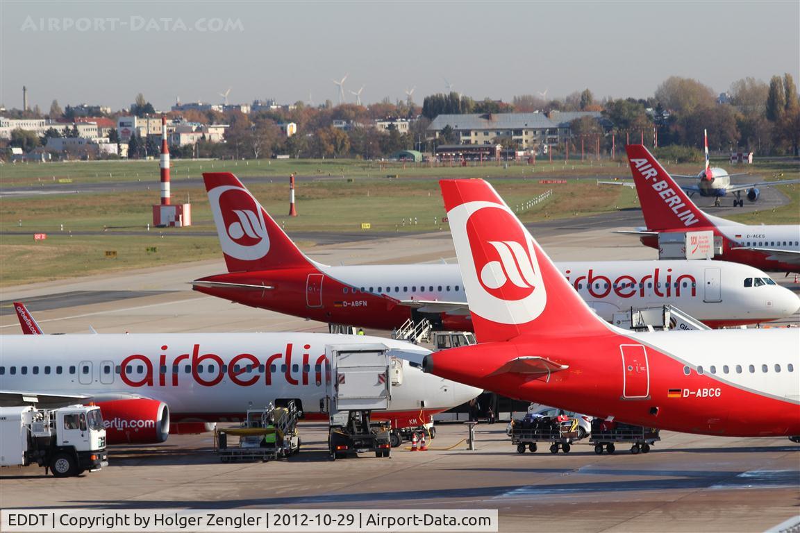 Tegel International Airport (closing in 2011), Berlin Germany (EDDT) - Always an eye-catcher - the world at terminal 4.......
