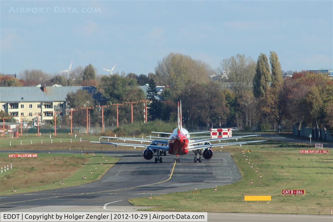 Tegel International Airport (closing in 2011), Berlin Germany (EDDT) - Lining up for take-off on rwy 26L.....