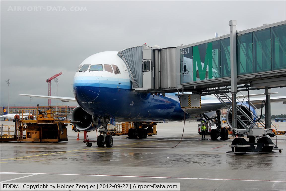 Munich International Airport (Franz Josef Strauß International Airport), Munich Germany (EDDM) - An UNITED airliner at gate 222....