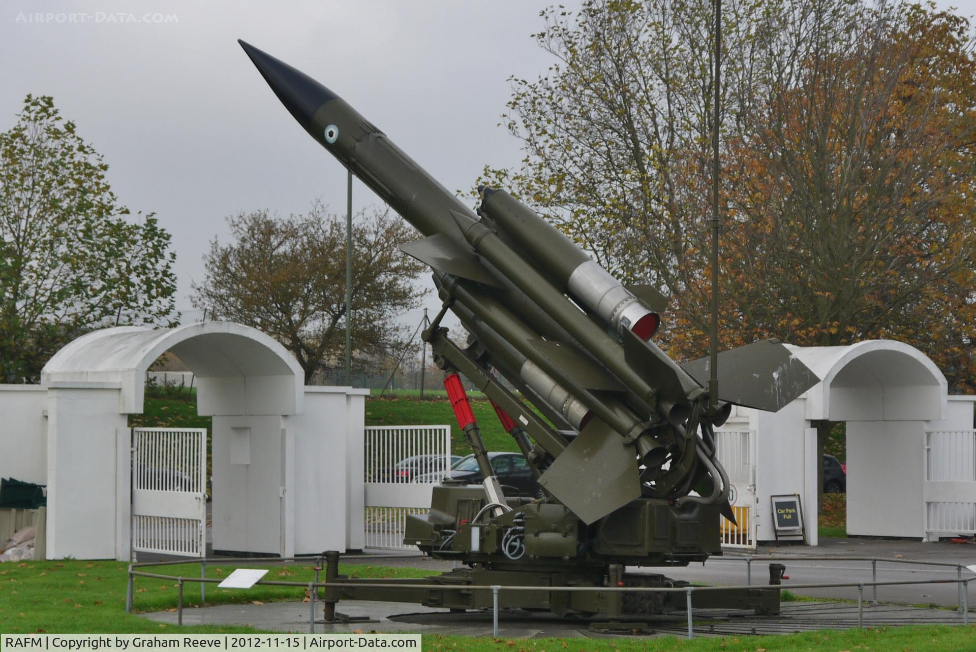 RAFM Airport - Blood Hound missilr, on display at the Royal Air Force Museum, Hendon.