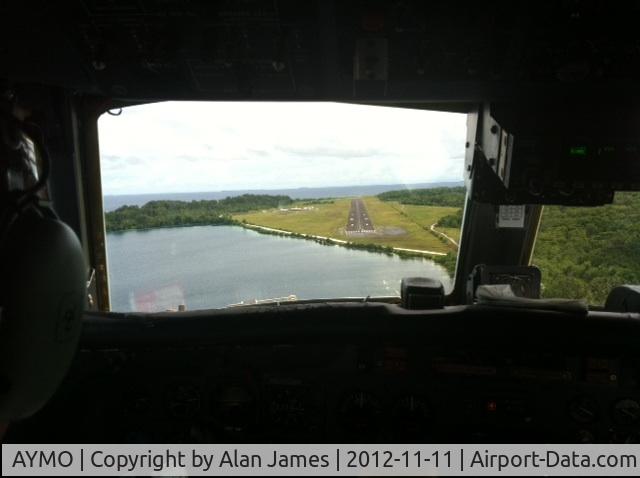 Momote Airport, Manus Island Papua New Guinea (AYMO) - Short final RWY16