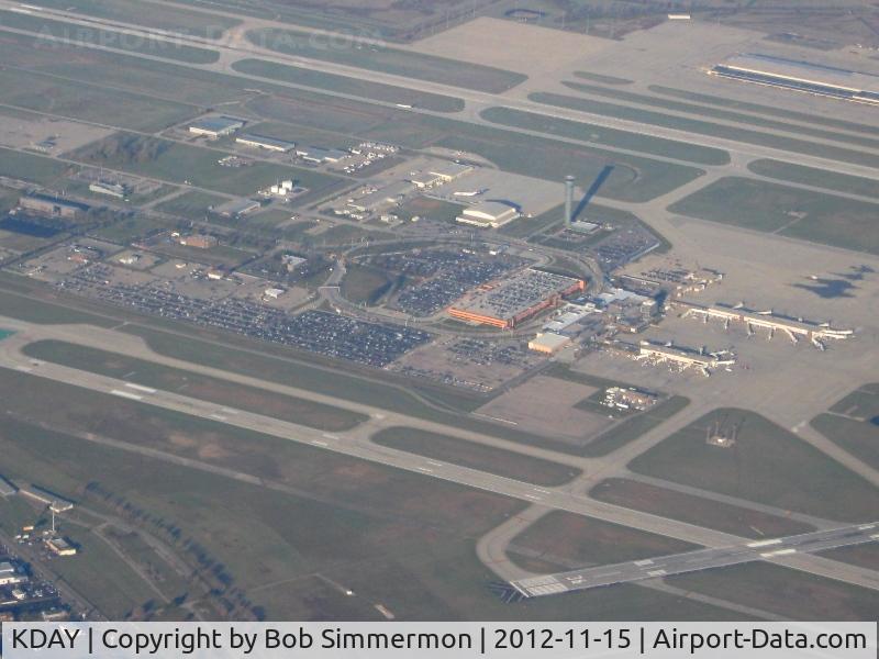 James M Cox Dayton International Airport (DAY) - Looking NW; main terminal
