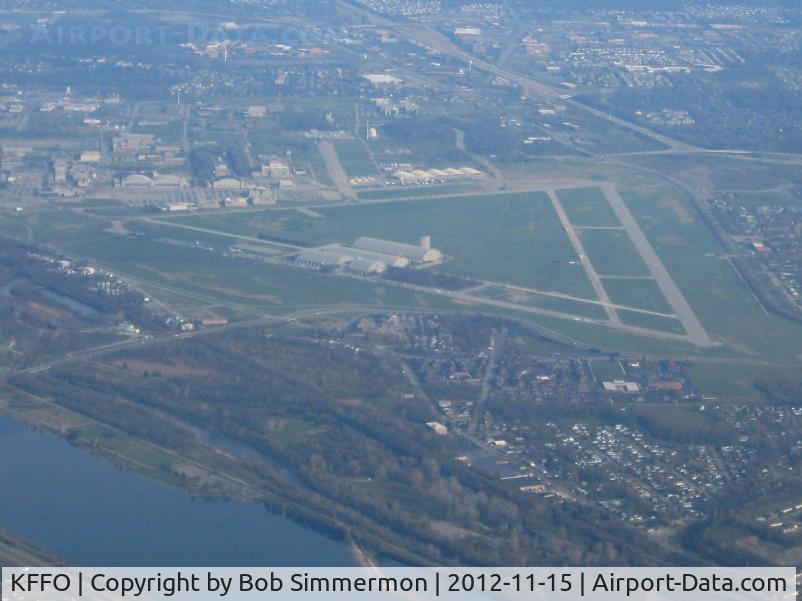 Wright-patterson Afb Airport (FFO) - Looking east at the USAF Museum.